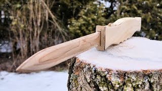 How To Make A Wooden OTF Switchblade [upl. by Gleda]