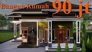 Punya Dana 90jt 🏡 Desain Rumah Minimalis 7x12 Meter 3 Kamar Tidur [upl. by Katharina]