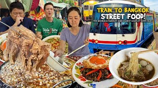 Train to BANGKOK Street Food OLDEST SOUP in the WORLD and SPICIEST FOOD in Thailand by MarkWiens [upl. by Wall921]