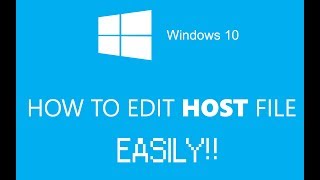 Hướng Dẫn Chỉnh Sửa File Host Trên Windows [upl. by Enenaej]