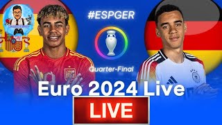 🔴 LIVESpain vs GermanyUEFA Euro 2024 Quarter FinalWatch UEFA Euro 2024Live Streaming [upl. by Virendra]