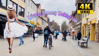 Erlangen Germany 🇩🇪 Walking Tour 4K Video [upl. by Attey]