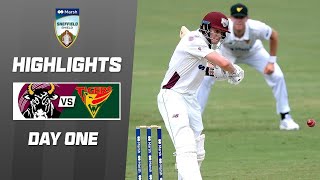 Queensland v Tasmania  Sheffield Shield 202324  Day 1 [upl. by Kuth175]