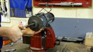 treadmill motor windmill generator flywheel removal [upl. by Polly]