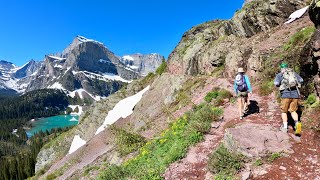 Grinnell Lake Trail in Glacier National Park Montana in 4K [upl. by Morgan604]