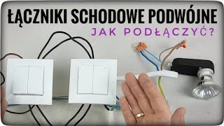 ŁĄCZNIK SCHODOWY PODWÓJNY  jak podłączyć łączniki schodowe podwójne do instalacji elektrycznej [upl. by Goff]