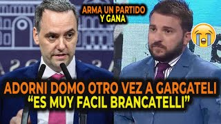 ADORNI DOMO OTRA VEZ A GARGATELLI quot ES MUY FACIL BRANCATELLIquot [upl. by Adrahs]