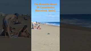 The Beautiful Beach Of Castelldefels Barcelona Spain musica tourism spain [upl. by Hafler734]