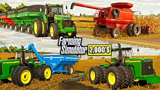 IOWA CORN HARVEST WITH 240 BUSHEL CORN 2000S ROLEPLAY  FARMING SIMULATOR 2000 [upl. by Einahpit]