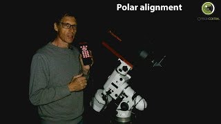 Polar aligning a saxon  SkyWatcher  Orion equatorial mount without a polar scope [upl. by Yasnyl523]