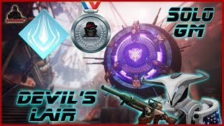 Solo Platinum Grandmaster Nightfall The Devils Lair With Titan Lightening Thunderclap [upl. by Krucik]