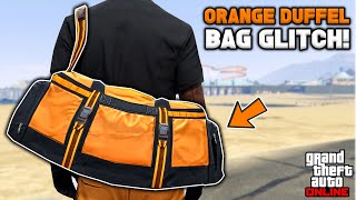 How To Get The Orange Duffel Bag Glitch In Gta 5 Online No BEFF or Transfer [upl. by Nhguav]