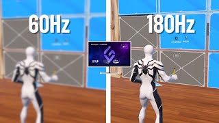 Switching To 180hz In Fortnite [upl. by Llednar]