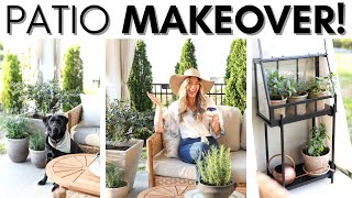 SMALL PATIO MAKEOVER  OUTDOOR DECORATING IDEAS  SPRING PATIO REFRESH [upl. by Enohpets]