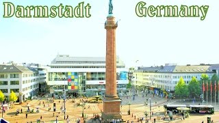 Darmstadt Germany The Hustle and Bustle In The Citys Central [upl. by Kiel]