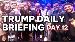 TRUMP DAILY BRIEFING Are You Not Entertained Trump amp Avengers At The UFC While Biden Starts WW3 [upl. by Stine]