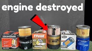 Fram oil filters cause engine damage Proof [upl. by Ettezil]