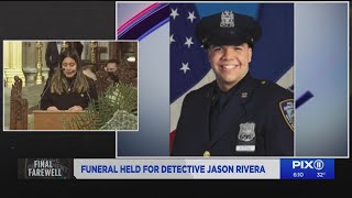 Funeral held for detective Jason Rivera [upl. by Ymmat]