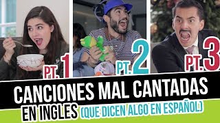 Canciones Mal Cantadas En Inglés Pt 1 2 y 3 Compilación  CRAX [upl. by Lareena676]