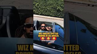 Wiz Khalifa spotted driving through Los Angeles 💨😂💯 wizkhalifa hiphop rapper [upl. by Ettelliw]