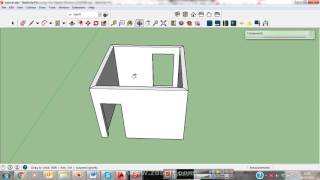 Aula3 sketchup fazendo aberturas na parede [upl. by Baecher]