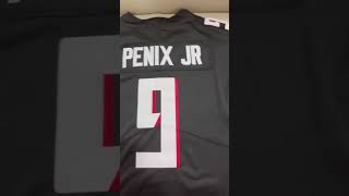 22 bucks for Falcons Michael Penix Jr Stitched jersey on fancherrycn falcons riseup [upl. by Sanyu740]