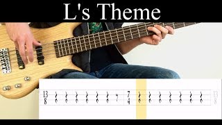 Ls Theme Death Note  Bass Cover With Tabs by Leo Düzey [upl. by Bradleigh]