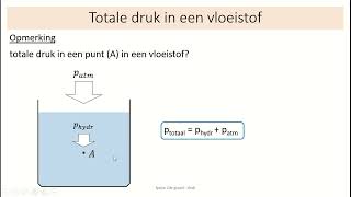 druk  6  totale druk in een vloeistof [upl. by Charie]