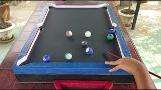 DIY pool table clearance 35 inch homemade billiardsnooker table [upl. by Rebma]