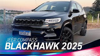 NOVO JEEP COMPASS BLACKHAWK 2025 É UM FOGUETE  DETALHES E CONSUMO REAL [upl. by Orva524]