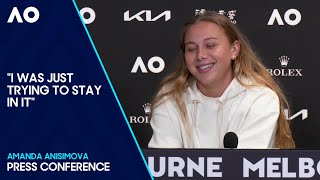 Amanda Anisimova Press Conference  Australian Open 2024 Third Round [upl. by Jowett890]