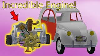 The Most Interesting Engine In The World 😍 Citroen 2CV  How does it work in 3D [upl. by Anahsit852]