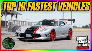 Top 10 Fastest Cars in GTA 5 Online 2024 🚗💨  Best Supercars amp HSW Upgrades [upl. by Eugenle]