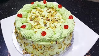 Pistachios Cake  Pista Cake  Simple And Unique Recipe [upl. by Horacio]