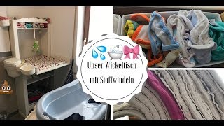 Unser Wickeltisch mit Stoffwindeln [upl. by Adnirolc]