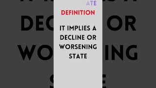 DETERIORATE MEANING  ADVANCED ENGLISH WORDS [upl. by Jaquiss]