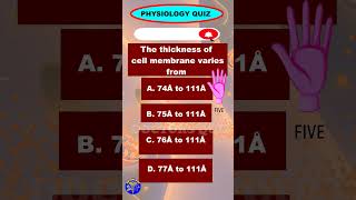 How many Layers are there in CELL MEMBRANE 🤔🤔🤔 PHYSIOLOGYQUIZ medicalquiz pgneet aiapget [upl. by Vogeley]