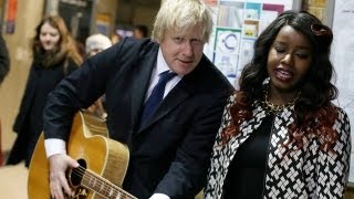 Boris Johnson busks it again  this time in a tube station with Misha B [upl. by Ariel]