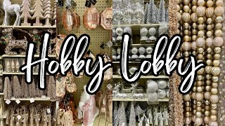 HOBBY LOBBY 2024 CHRISTMAS COLLECTION • Gold Silver amp Pink • SHOP WITH ME [upl. by Nyltac111]