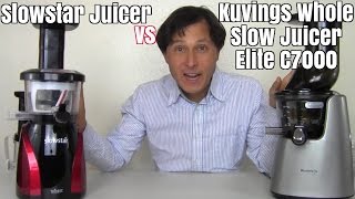 Kuvings Whole Slow Juicer Elite vs Slowstar Comparison Review [upl. by Annazus]