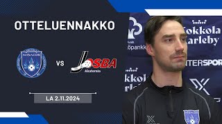 Nibacos  Josba Akatemia la 2112024  Otteluennakko [upl. by Esyahc]