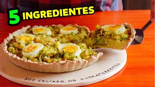 ✳️ MASA de TARTA sin TACC NO se ROMPE 5 ingredientes [upl. by Puiia]