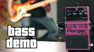 Boss BF3 Flanger Bass Demo [upl. by Eidnyl714]