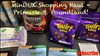 Mini shopping hauls  Primark and Poundland  Christmas stocking fillers [upl. by Rona605]