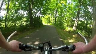 Biking Stowes Recreational Bike Path in summer [upl. by Ecela874]