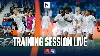 Olympique Lyonnais UEFA Womens Champions League Final PreMatch Training Live [upl. by Darmit]