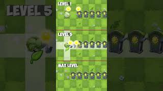 Pvz 2 Plantfood Abilities  Headbutter Lettuce Level 1 5 Max vs 6 Sun Gravestones shorts [upl. by Nomannic415]