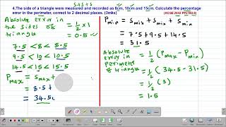 MATH FORM3 APPROXIMATIONS AND ERRORS LESSON 4 [upl. by Netta868]