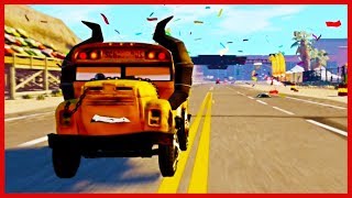 Cars 3 Driven to Win Miss Fritter and Friends Explosvie Battle Race [upl. by Obola]