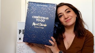 Calendrier de lavent Sephora CHRISTMAS TO GO 2018 Advent Calendar [upl. by Sucramed432]